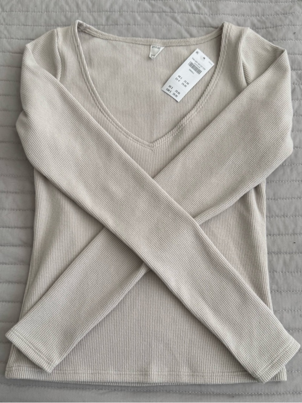 NWT Hollister Gilly Hicks Waffle Knit Top